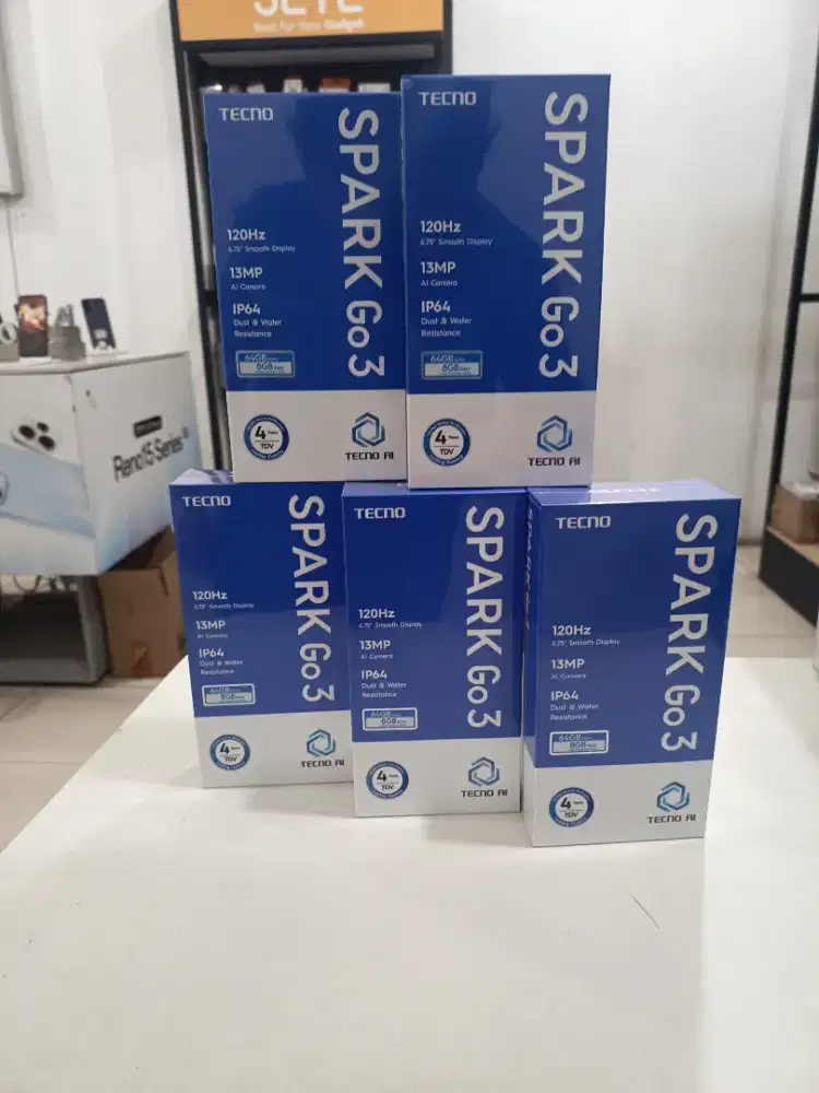 Bnib Tecno Spark Go3 4/64 resmi indonesia