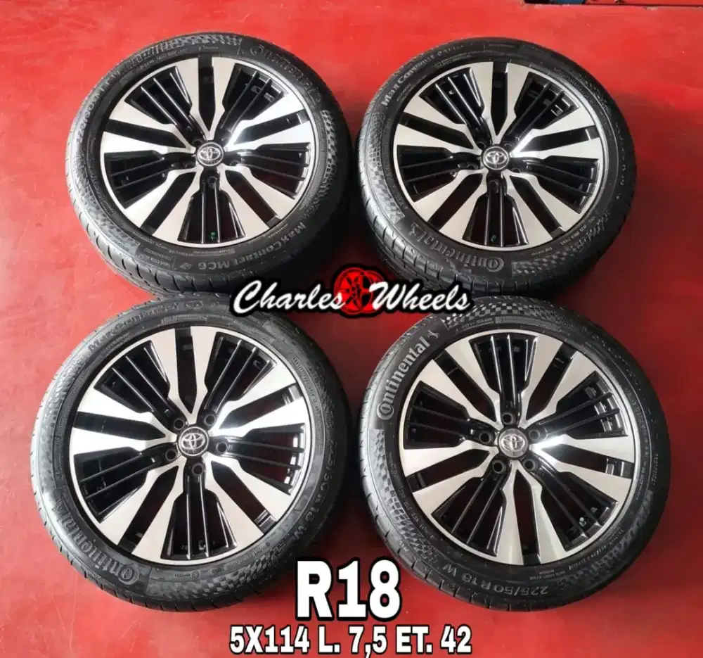 Jual velg rep Alphard r18 5x114,3 innova rush ertiga dll