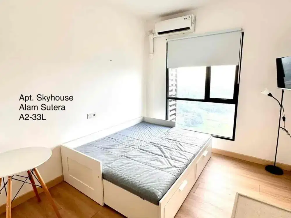 Dijual Unit Apartemen Skyhouse Alam Sutera, keadaan Semi Furnish dan Type Studio
