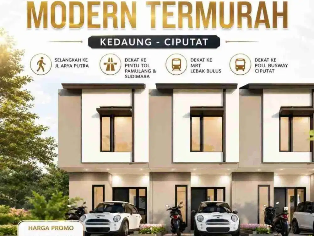 RUMAH MINIMALIS PREMIUM TERMURAH KEDAUNG CIPUTAT