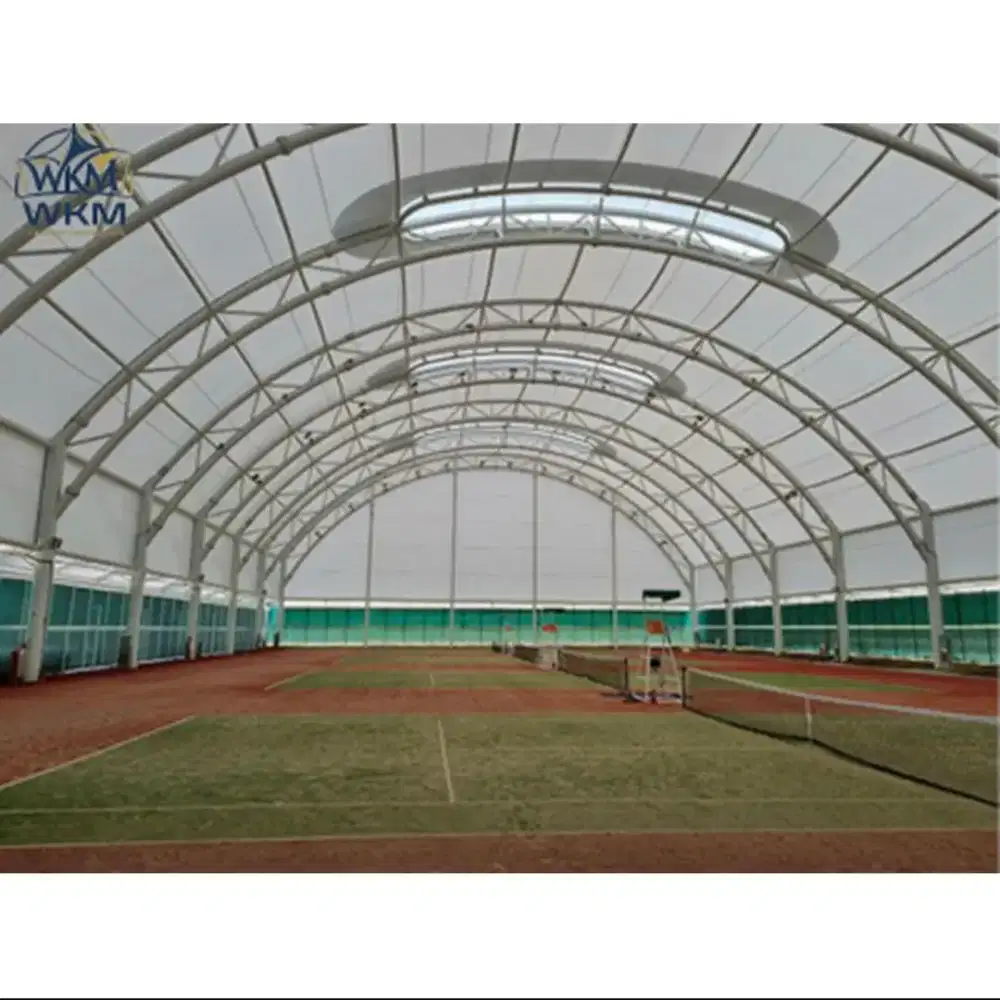 Canopy Membrane. Kanopi Membran. Atap membrane Padel. Sport Club