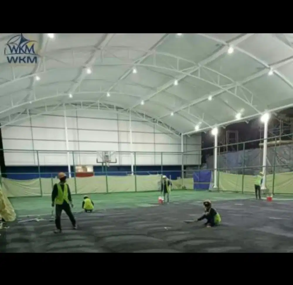 Atap Membrane Padel. Sport Club. Canopy Membrane. Kanopi Membran