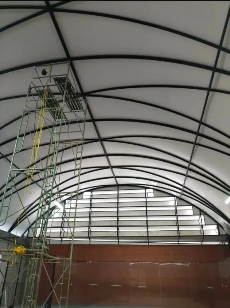 Atap Membrane Padel. Sport Club. Canopy Membrane. Kanopi Membran