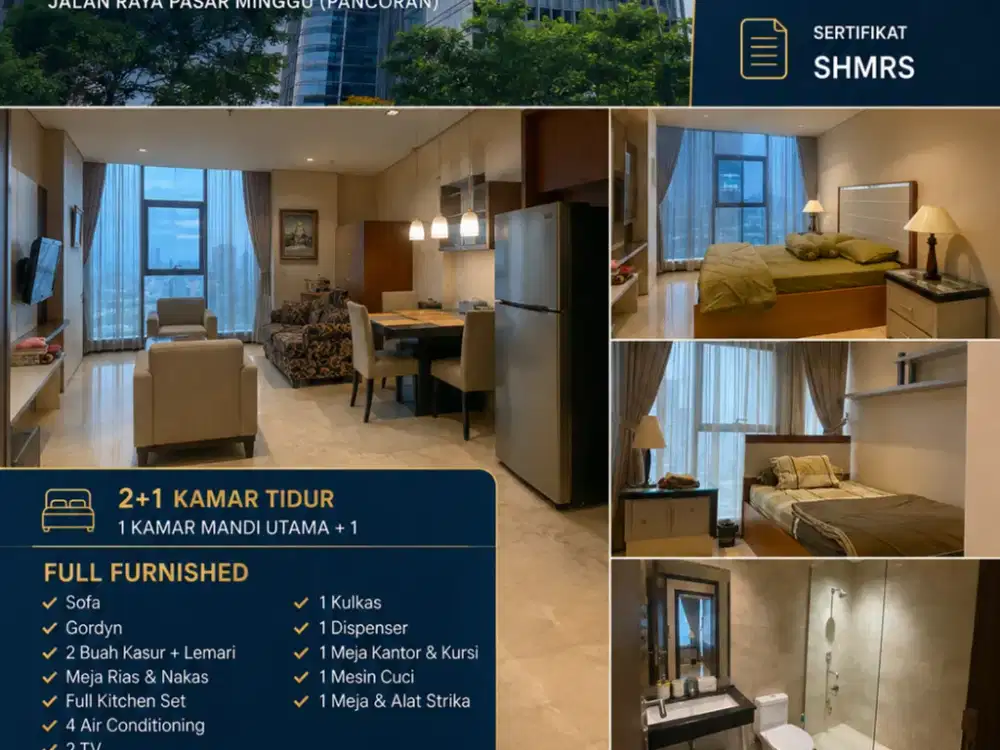 Di Jual Apartemen L'Avenue ( South Tower ) Jalan Raya Pasar Minggu ( Pancoran )