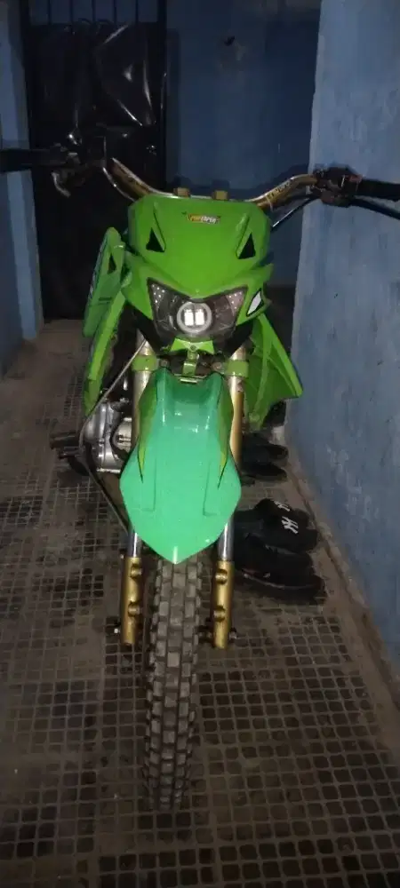 KLX rakitan konsep KLX bf 150 sudah rapih
