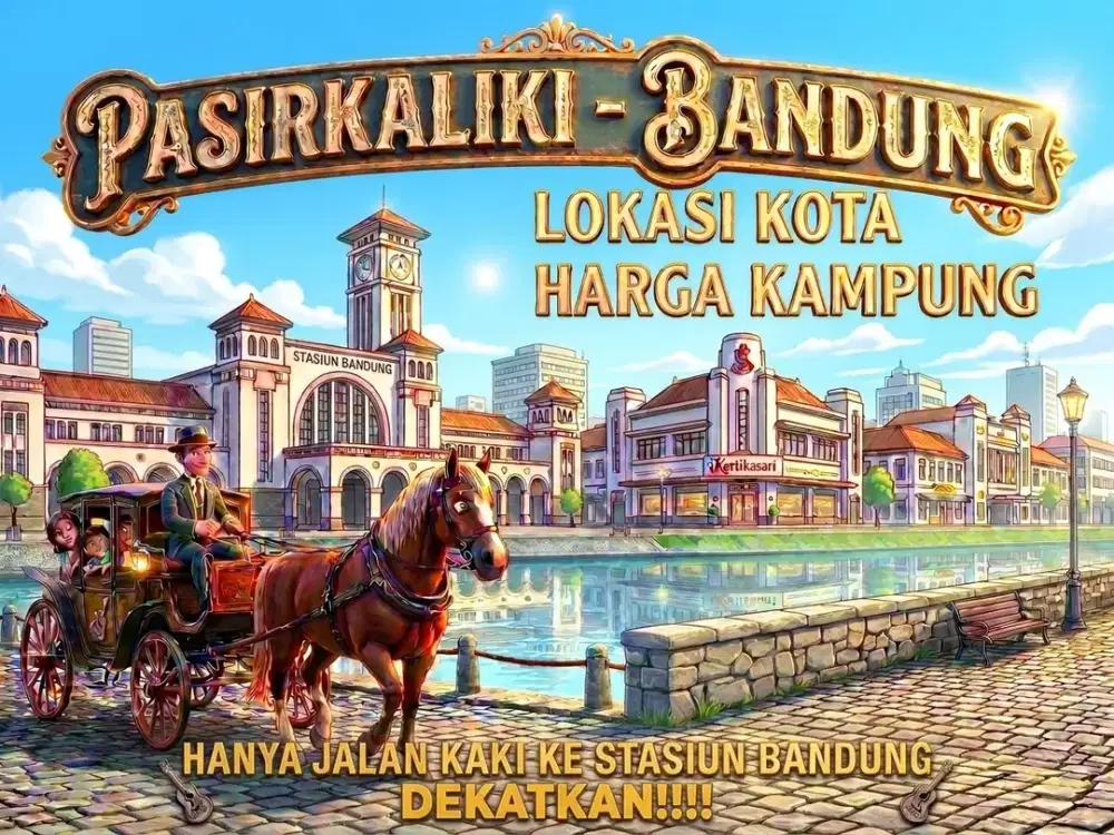 JUAL TANAH DI PASIRKALIKI, CICENDO, BANDUNG KOTA.
