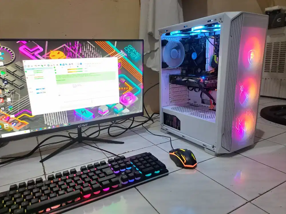 Pc gaming rx 580 8gb fullset/pc only