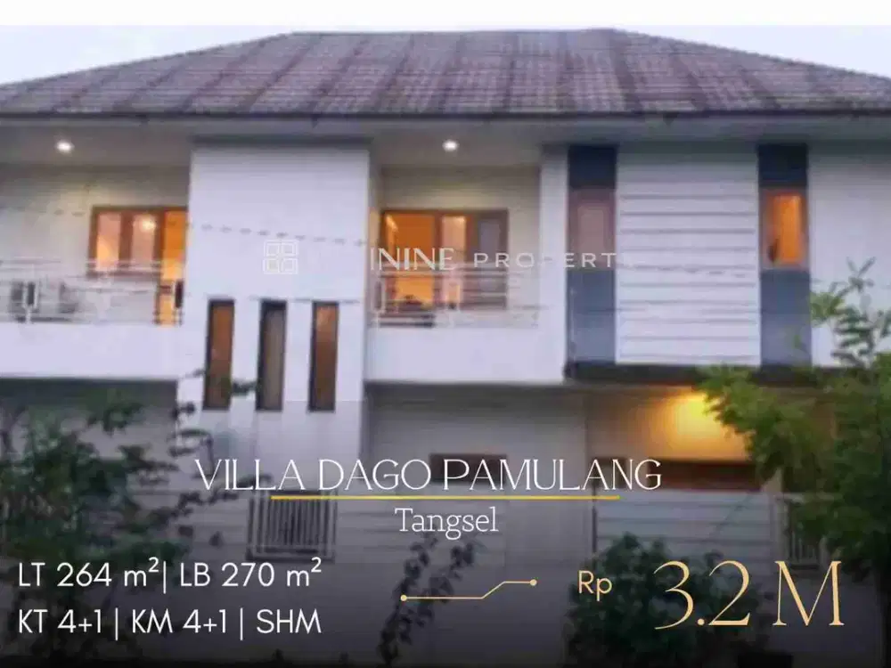 DIJUAL RUMAH RAPI DI VILLA DAGO PAMULANG, TANGSEL