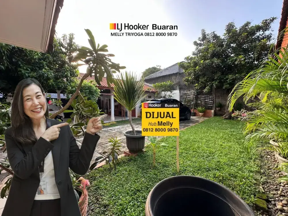 Dijual Rumah Nyaman Bebas Banjir di Pondok Bambu Jakarta Timur