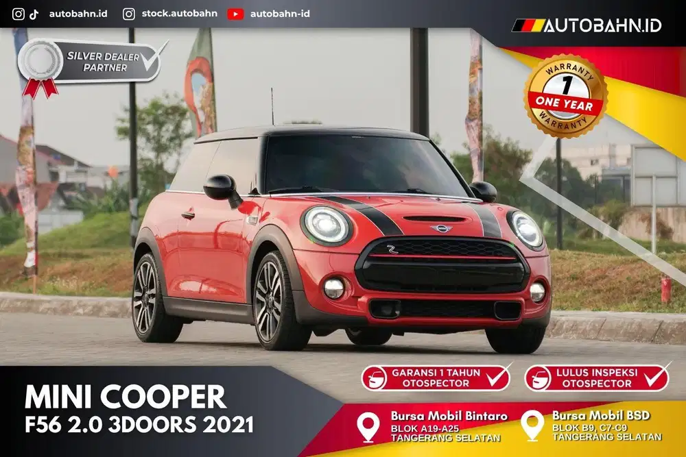 Mini Cooper 2.0 S 3 Doors Turbo F56 2021 Pano Full Options!