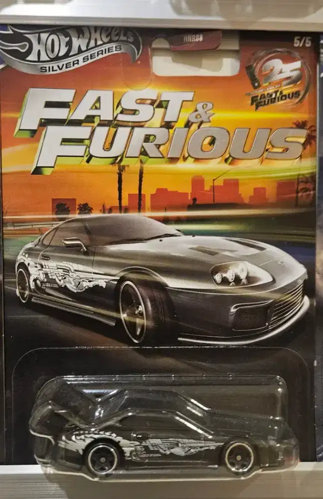 Hotwheels fast and furious 25th anniversary silver