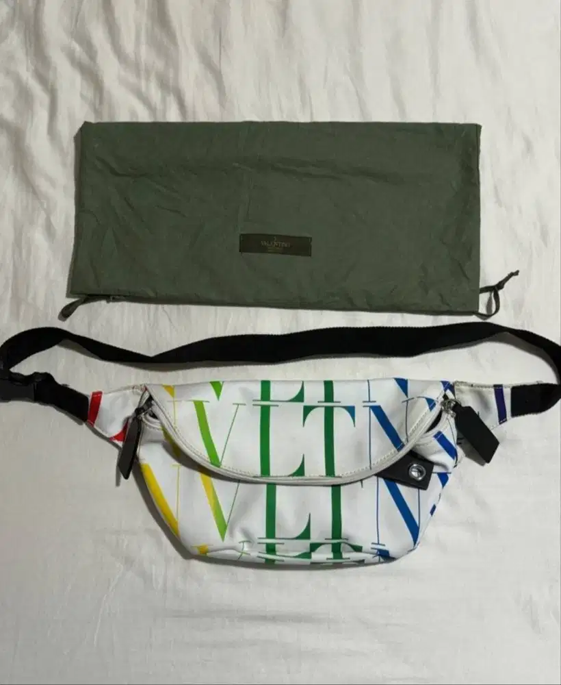 Valentino Garavani VLTN Times Belt Bag White Multicolor