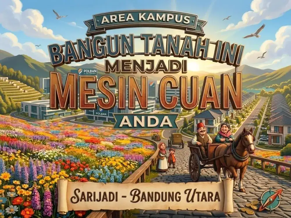 JUAL TANAH DI SARIJADI, SETRADUTA, PASTEUR, BANDUNG KOTA.