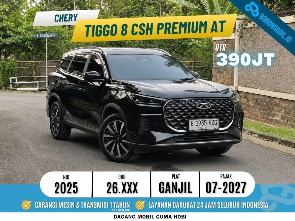 LIKE NEW !!CHERY TIGGO 8 CSH PREMIUM AT 2025 Super Bagus