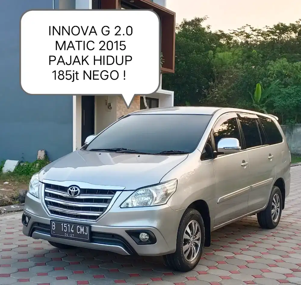 INNOVA G 2.0 BENSIN MATIC 2015