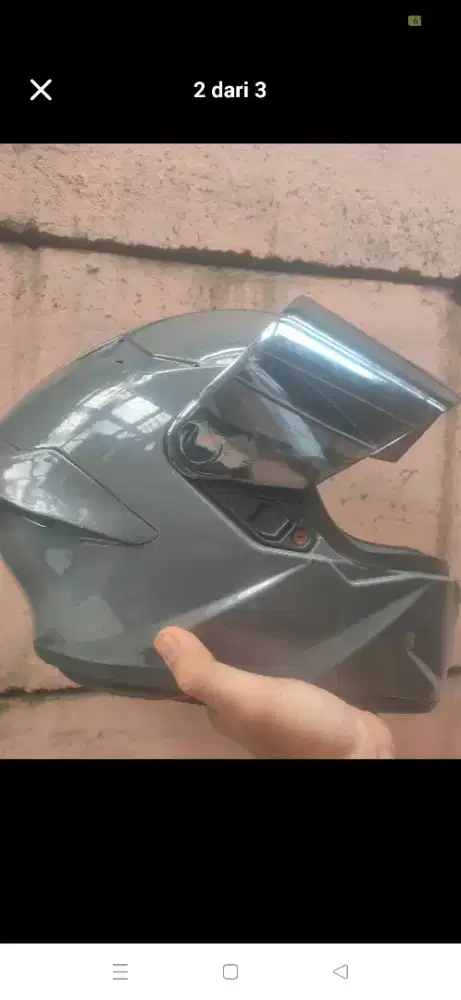 helm bekas plus intercom m1 shade