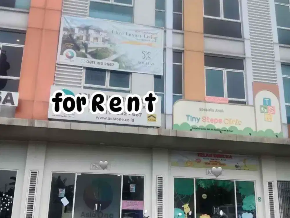 Sewa Ruko Burgundy Commercial Summarecon Bekasi Hadap Bulevar