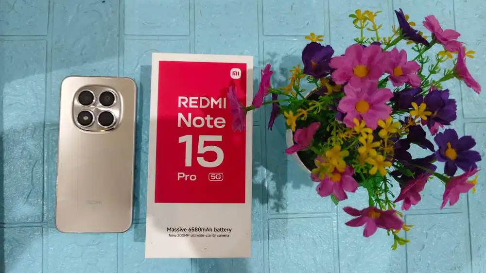 Xiaomi Redmi Note 15 Pro 5G Titanium 8/256GB – Mulus, Siap Pakai..!