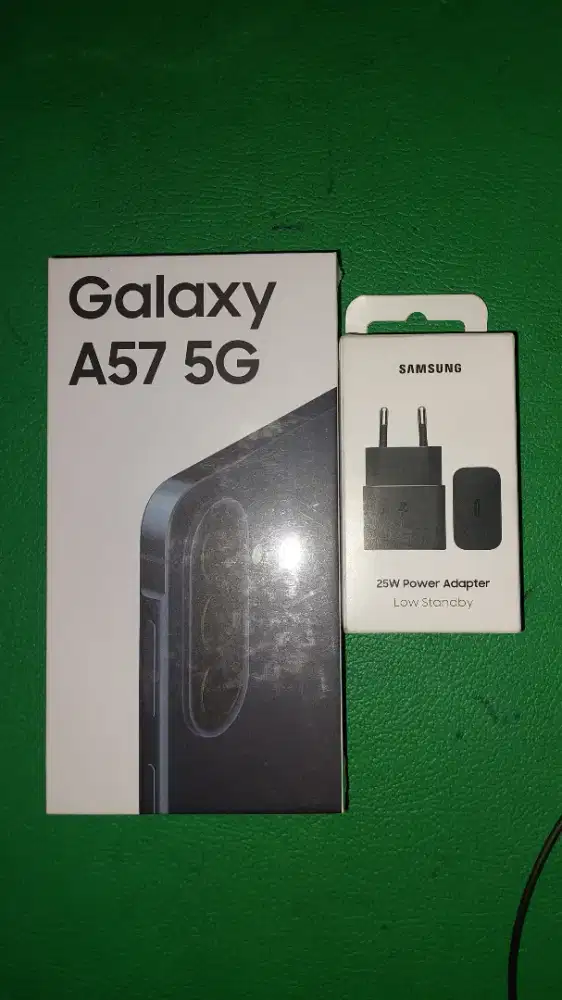 JUAL HP SAMSUNG A57 5G RAM 12/256GB WARNA NAVY + ADAPTER