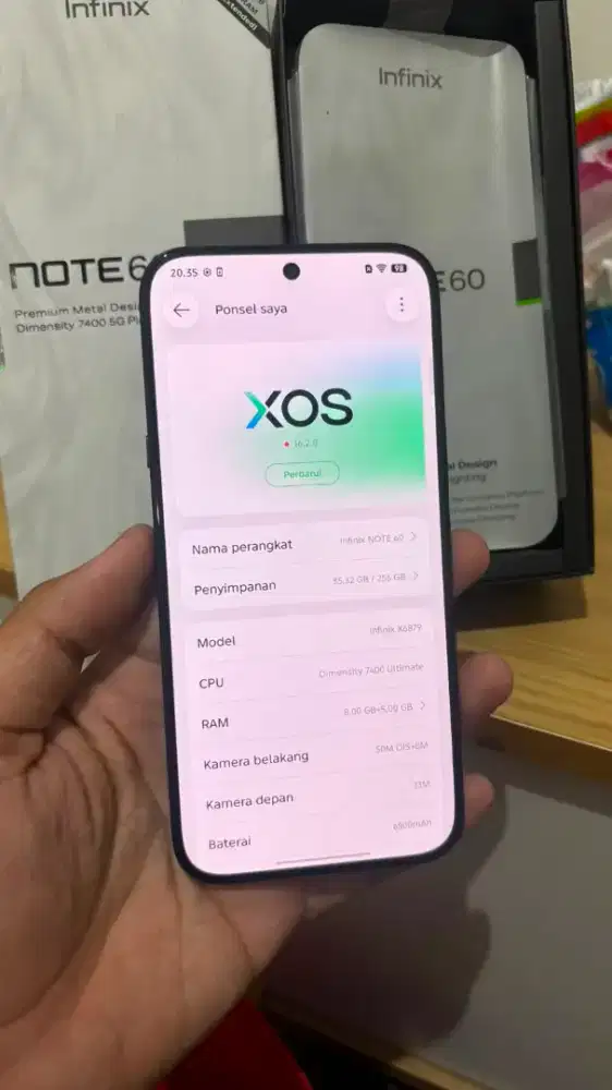 infinix note 60 5g 8/256gb second like new