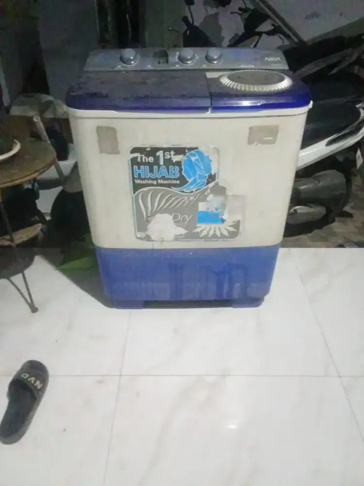 Mesin cuci 2 lobang normal siap pakai