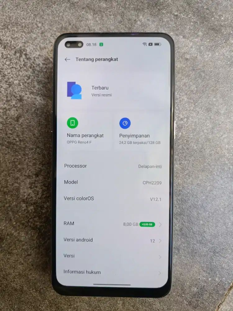 Oppo Reno 4F Resmi 8/128GB Unit Only