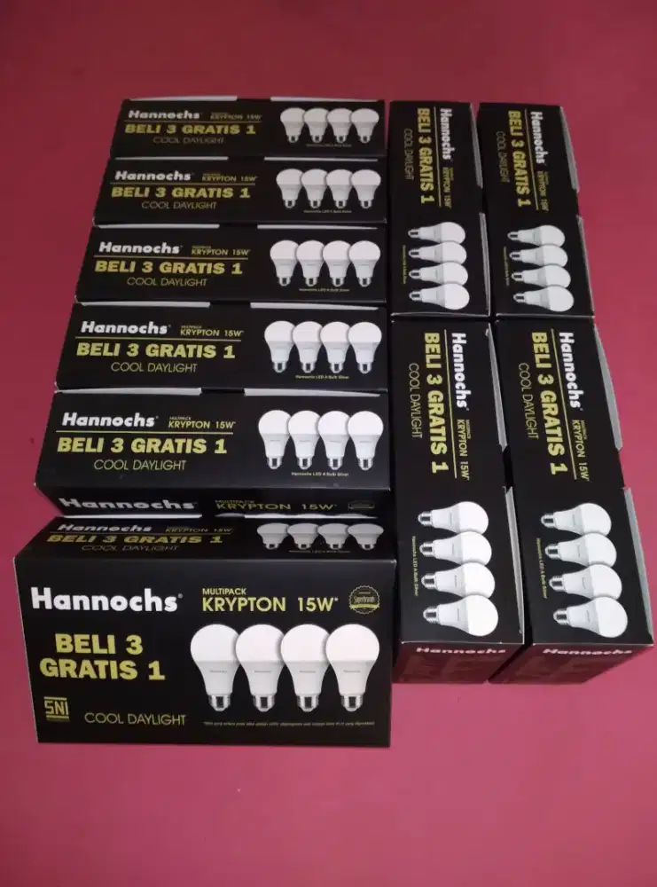 LAMPU LED HANNOCHS 15 WATT 10 PACK = 40 BIJI
JAMIN BARU DAN ORI
