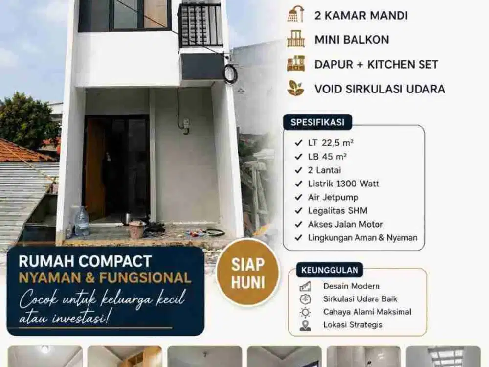 Jual Rumah Baru Cluster Murah Di Jagakarsa Jakarta Selatan, Jaksel (Akses Motor)