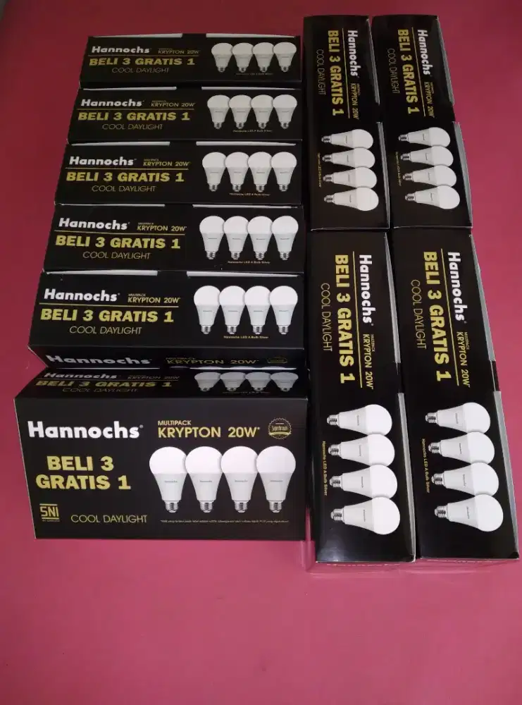 LAMPU LED HANNOCHS 20 WATT 10 PACK = 40 BIJI
JAMIN BARU DAN ORI