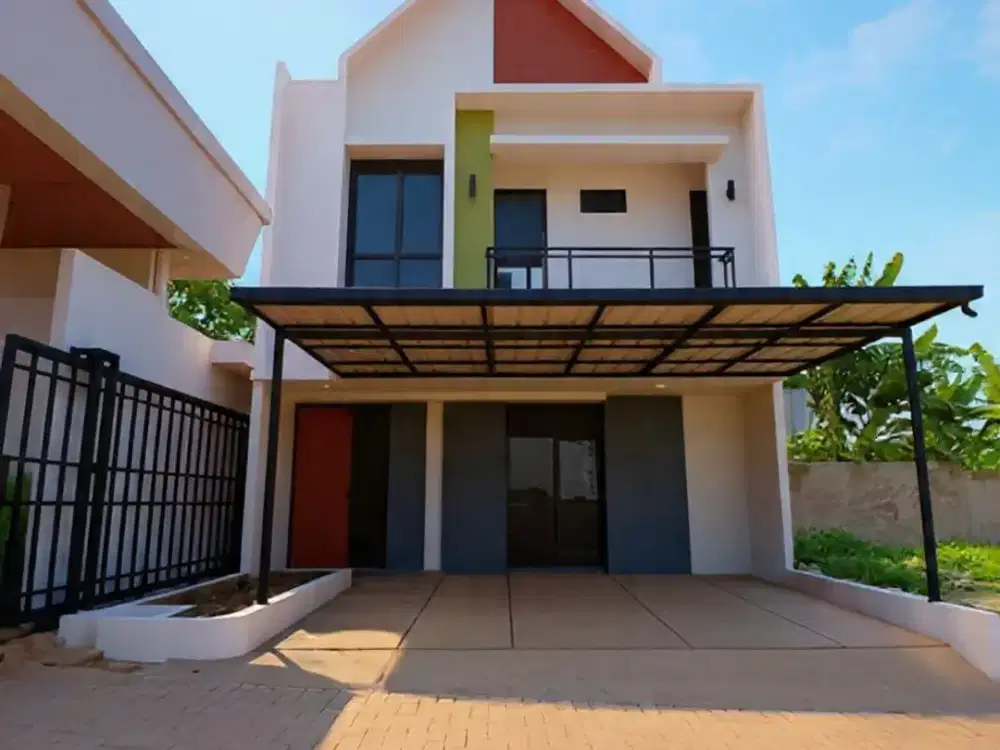 rumah modern fasilitas lengkap, cukup dp 500 ribu bonus semua biaya-biaya