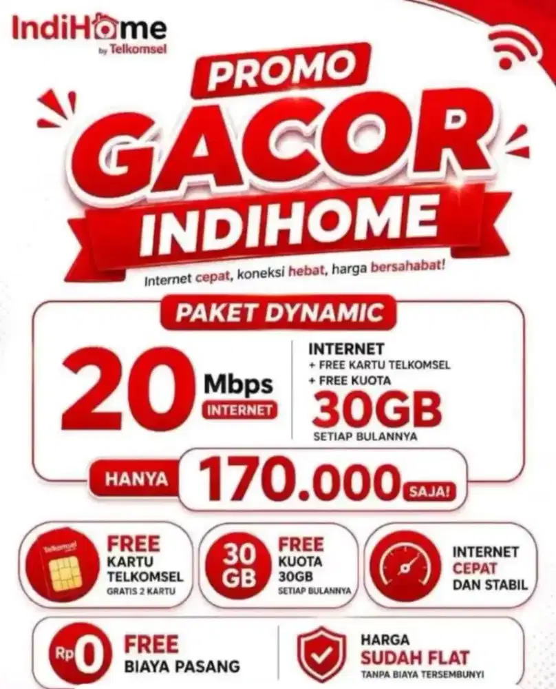 MENERIMA PASANG BARU WIFI INDIHOME..