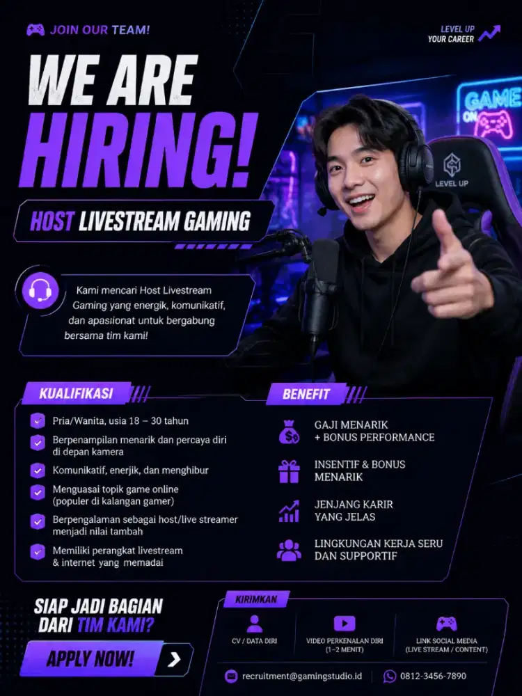 Host Livestreaming Gaming