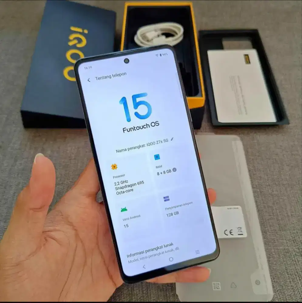 IQOO Z7X 5G 8/128 FULLSET