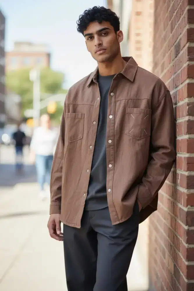 Kemeja Zara lengan panjang unisex