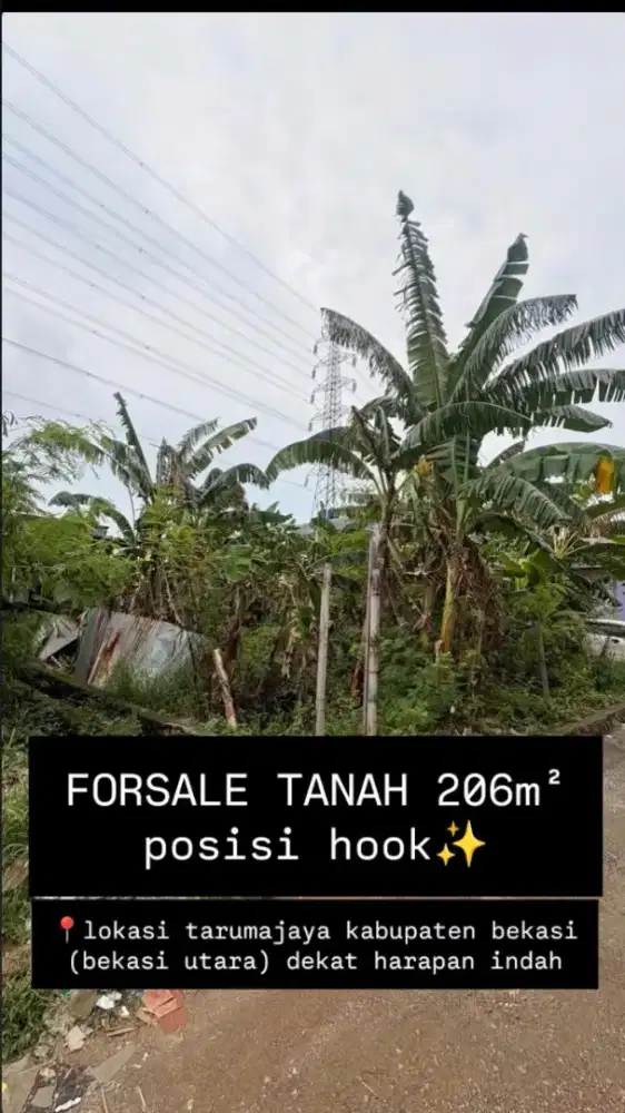 FORSALE TANAH HOOK 226 M²