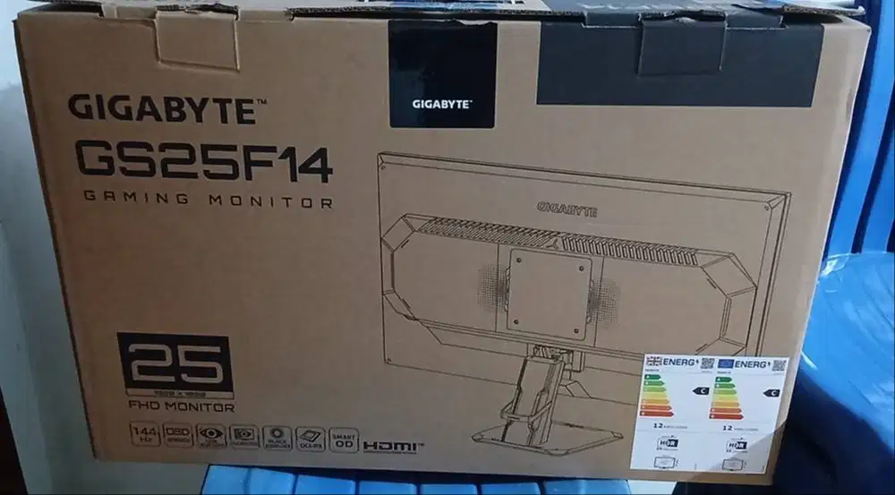 GIGABYTE GAMING MONITOR 25 INCH SS IPS FHD 1080P 1MS 144HZ GS25F14