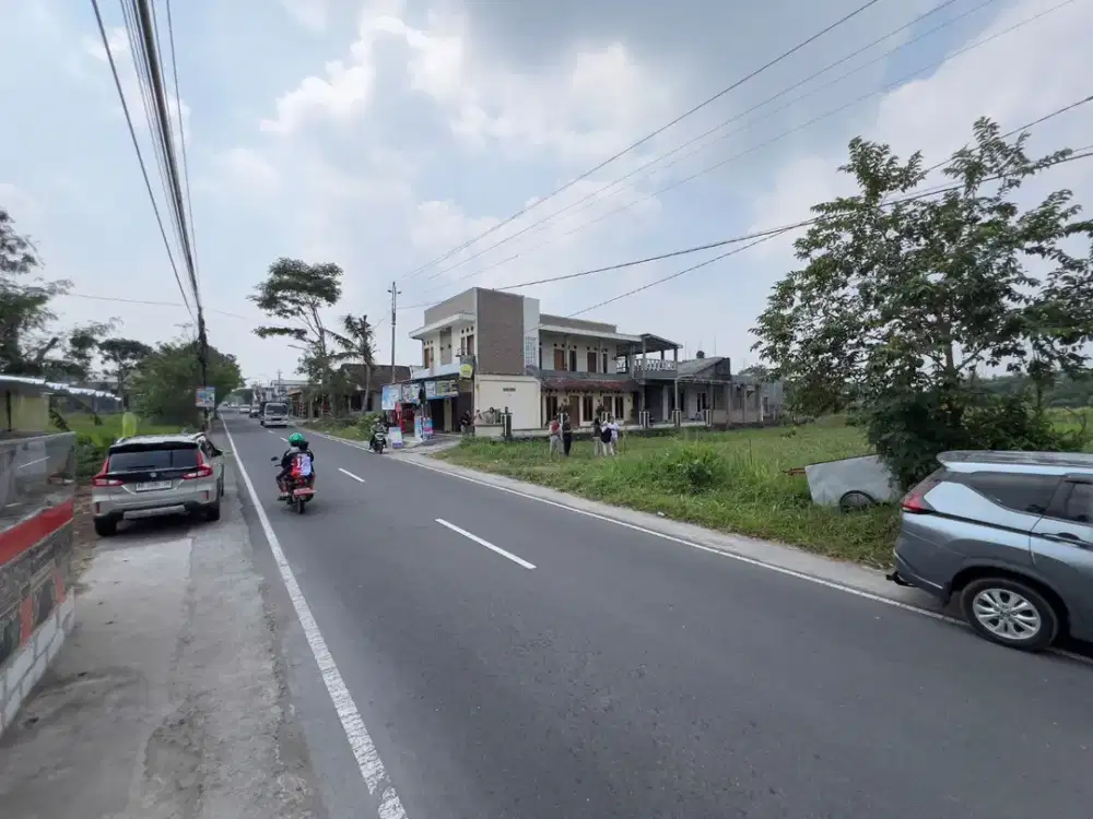 Tanah strategis tepi jl pandowoharjo ngangglik murah SHMP