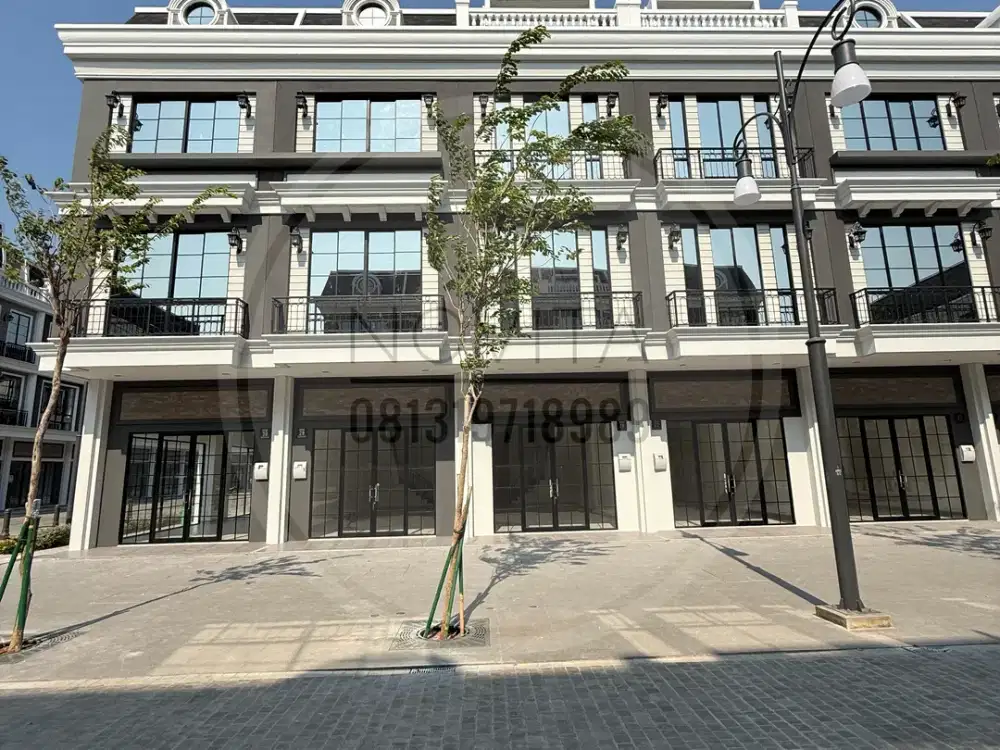 Disewakan Rukan Harvard PIK 2 - 3.5 Lantai Unfurnished Brand New