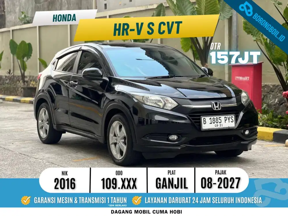 Honda HRV S CVT 2016 Hitam TERMURAH