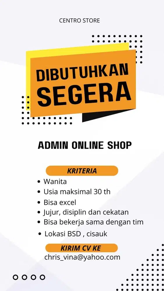 LOWKER ADMIN ONLINE SHOP