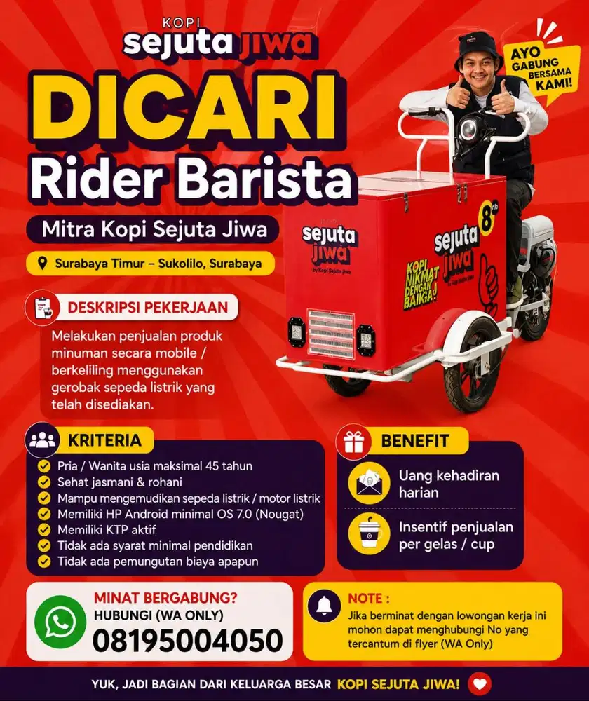 Rider Kopi Keliling Sejuta Jiwa Surabaya