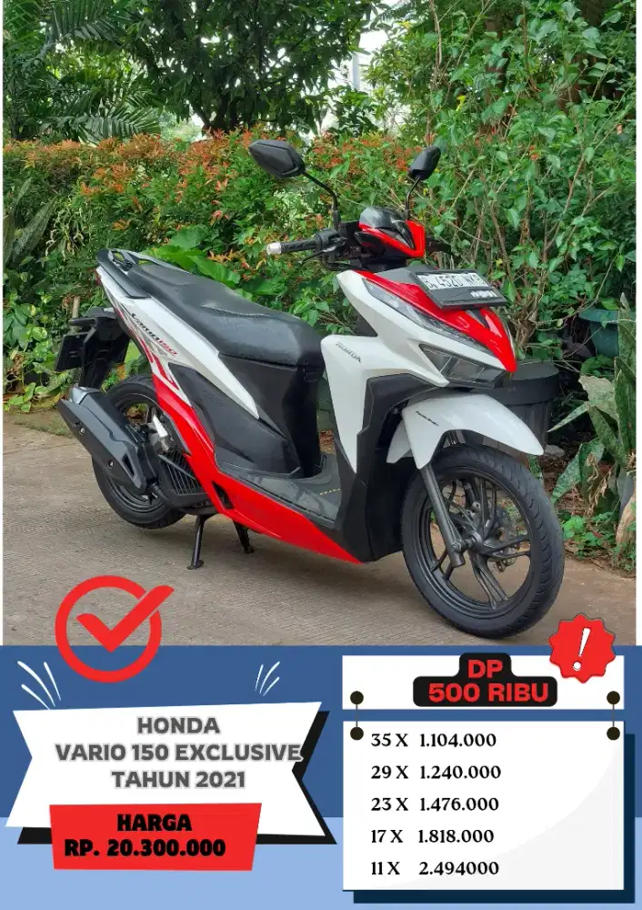Honda Vario 150 Exclusive Tahun 2021 DP 500Ribu