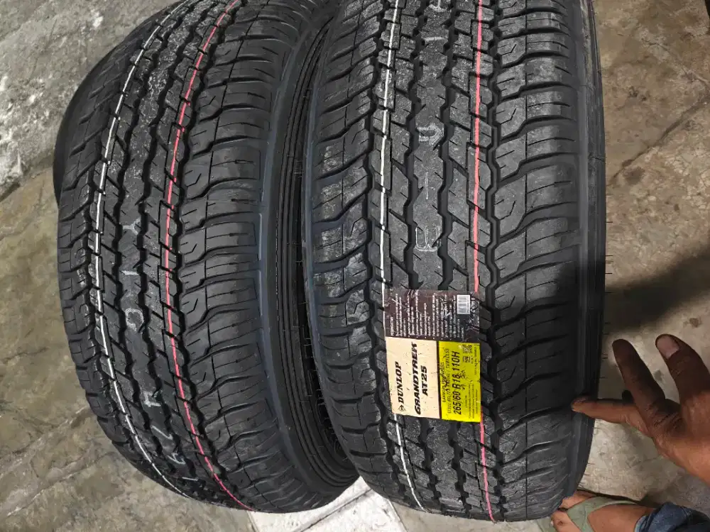 Jual ban Dunlop Grendtrek AT25 ukuran 265 60 R18 kond baru nik 2026