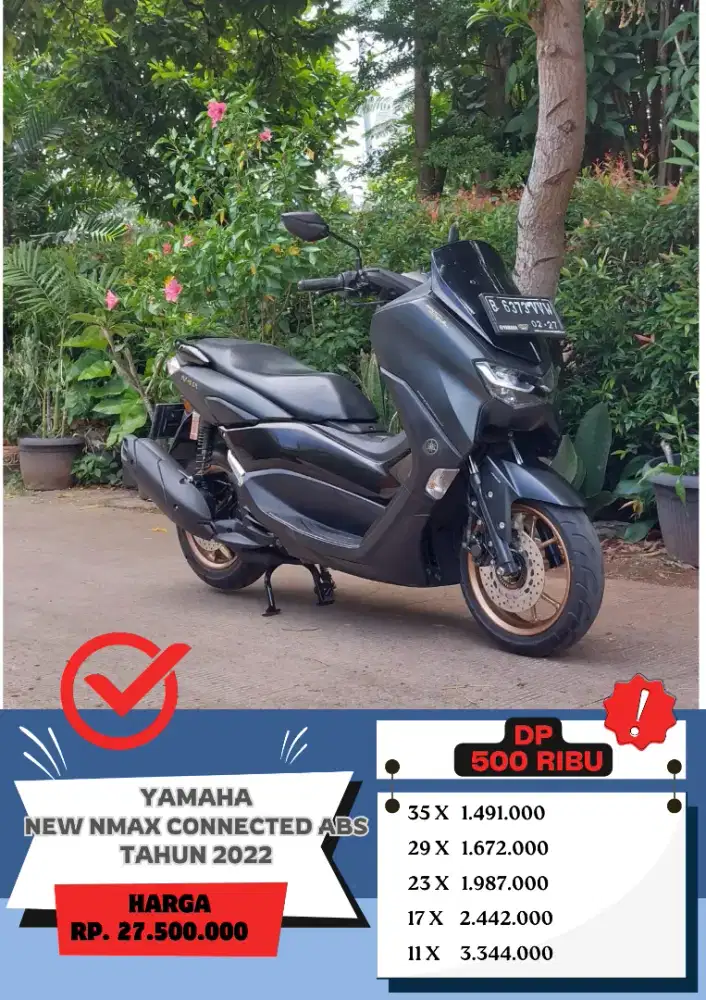 Yamaha New Nmax Connected ABS Tahun 2022 DP 500Ribu