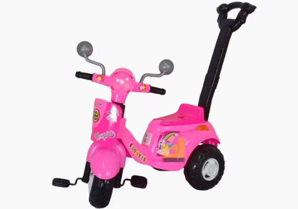 Scooter mini roda tiga Anak Pink