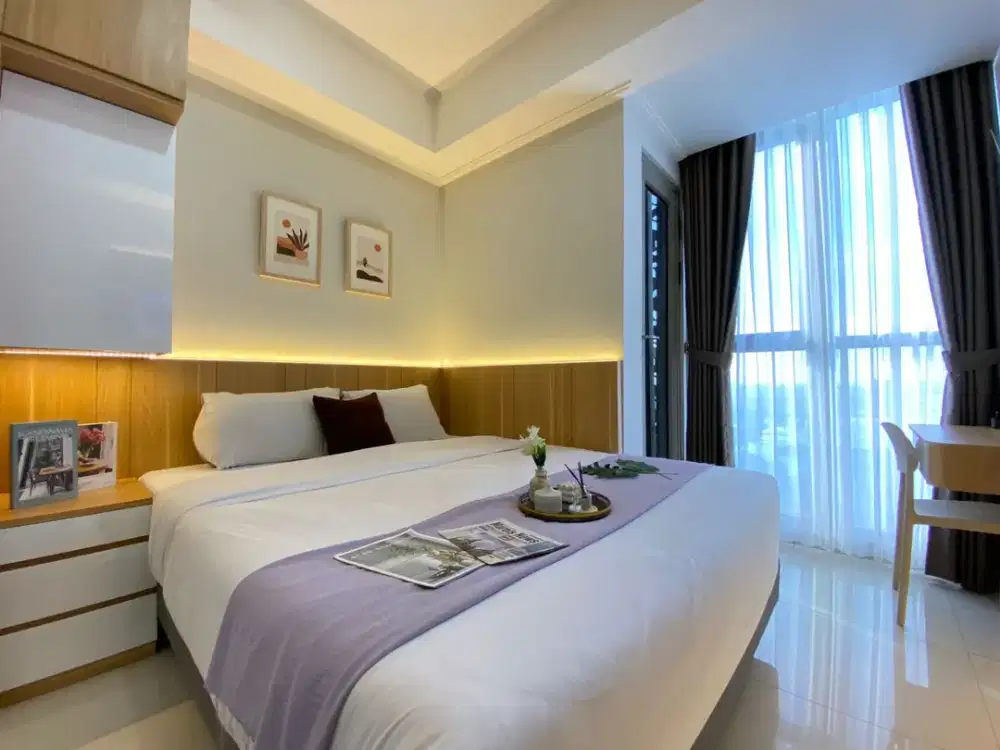 Disewakan Apartemen Gold PIK 1BR, 29m², Full furnish