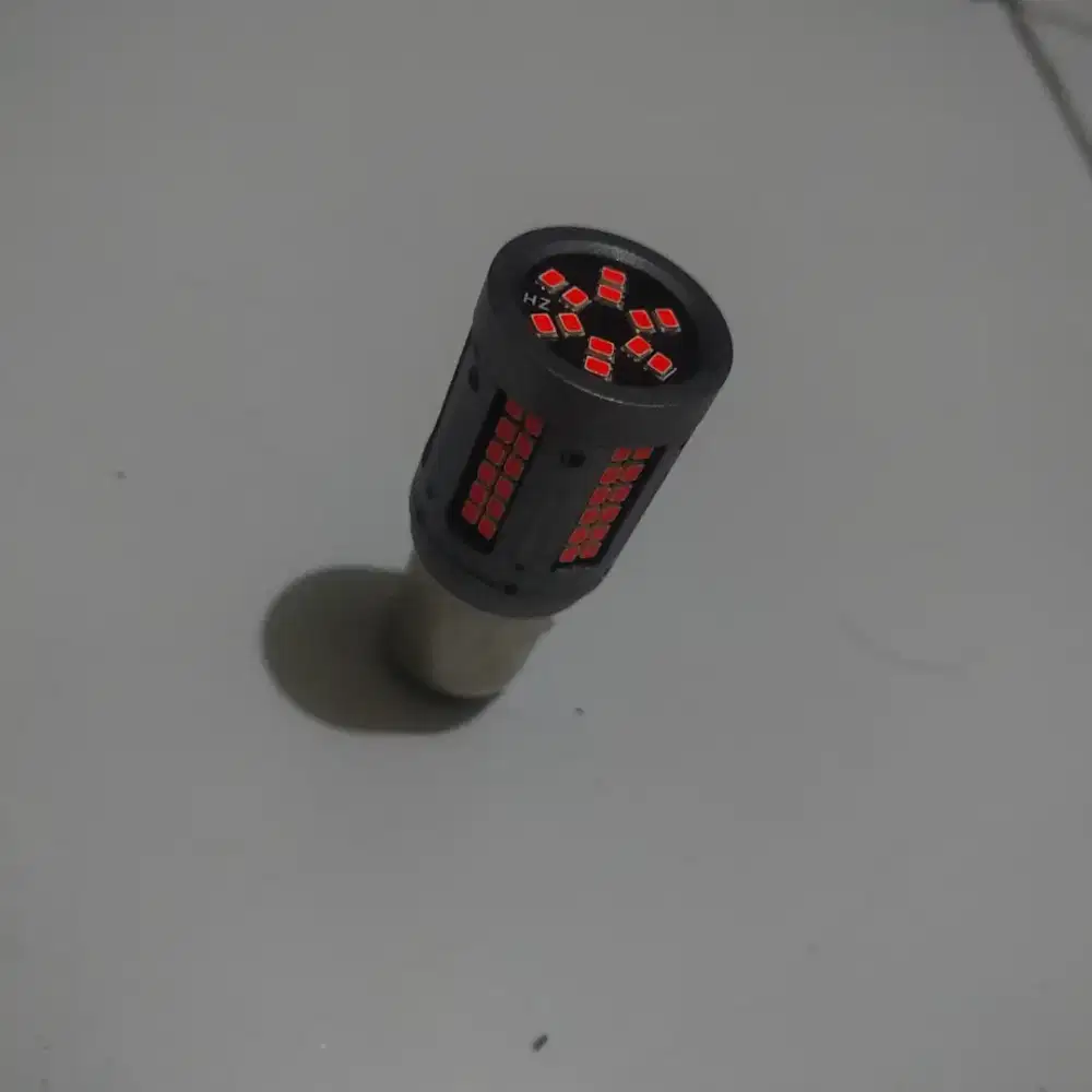 Lampu led bay 15D 1157 socket 2 kaki warna merah