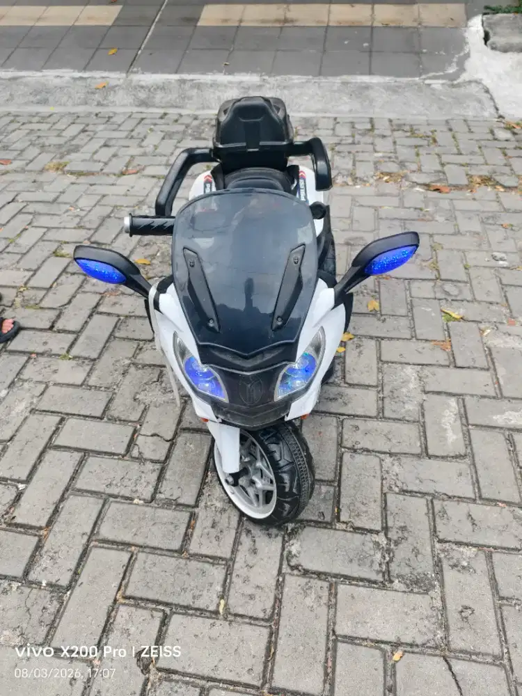 Mainan anak motor polisi remote aki SHP volta samurai 5021 normal