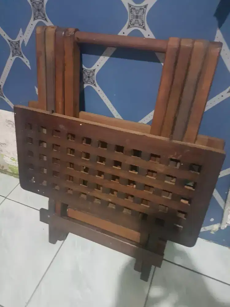 Jual cepat meja jati ruang tamu depan