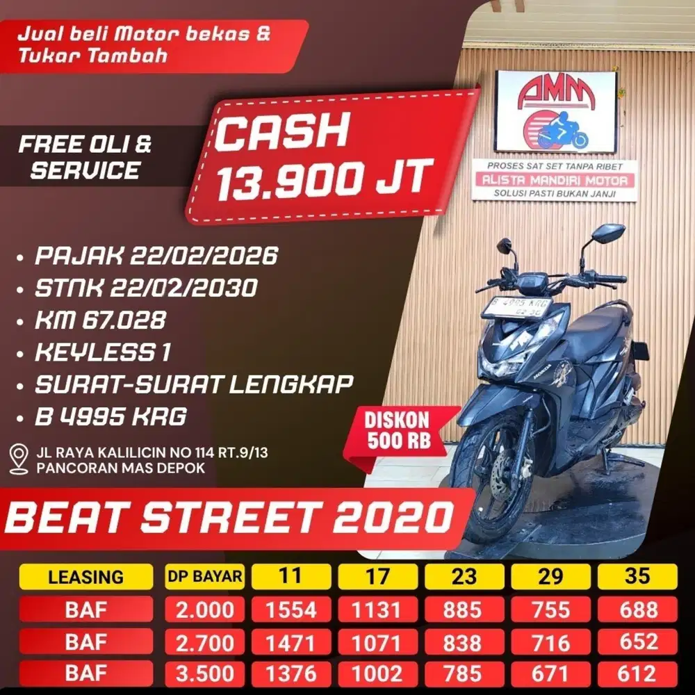 BEAT STREET 2020 CASH / KREDIT CC 0% SPAYLATER ALLOBANK GOPAY ALISTA
